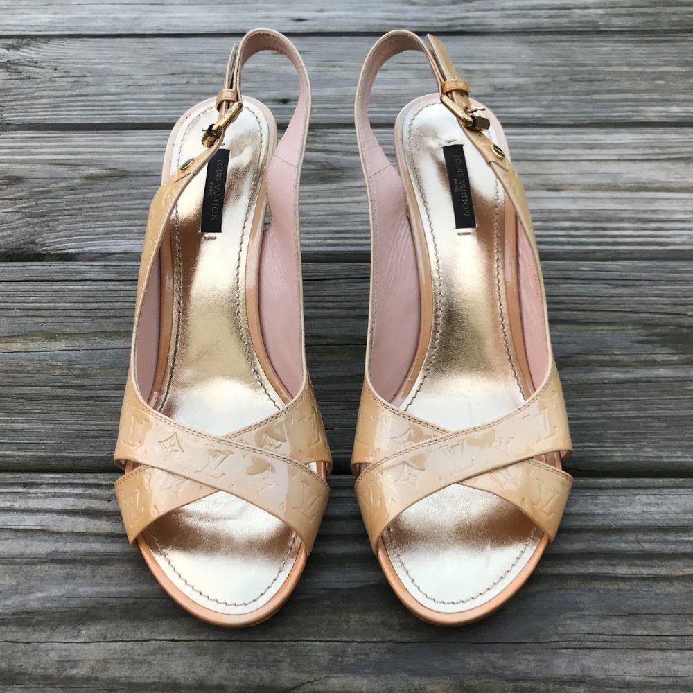 Louis Vuitton Women Heel Shoes Sandal Made in Ital - Picture 4 of 14